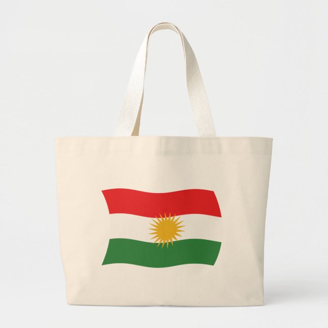 Bolsa de mão da bandeira do Curdistão (Frente)