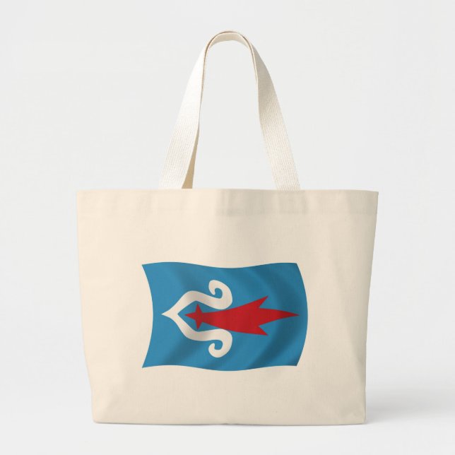 Bolsa de mão da bandeira do povo Ainu (Frente)