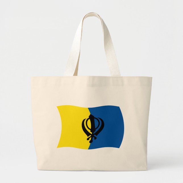Bolsa de mão da bandeira do Siquismo (Frente)