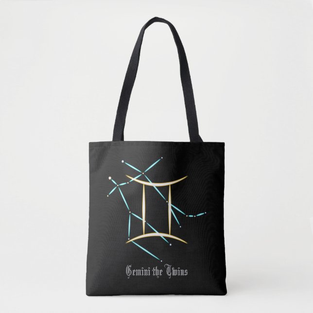 Bolsa de mão da constelação de Gêmeos do zodíaco (Frente)