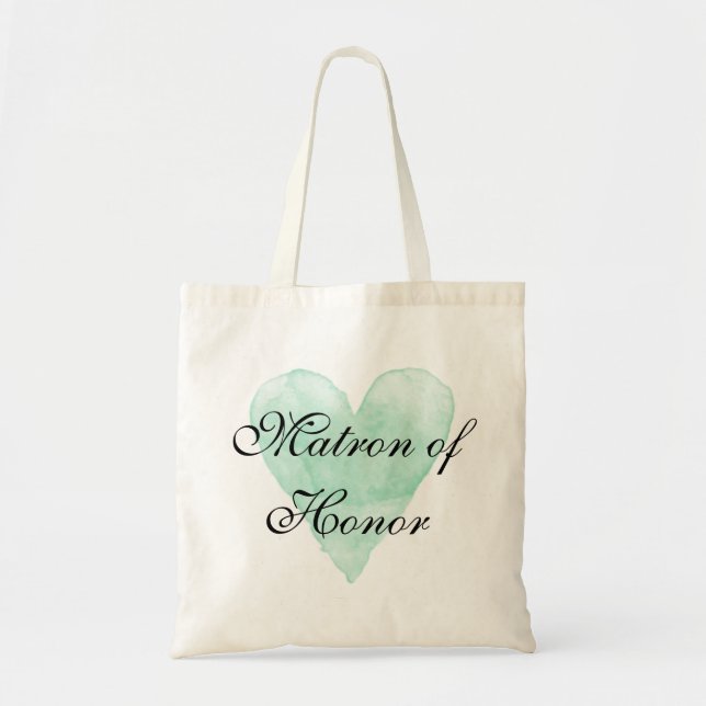 Bolsa de mão da madrinha com caligrafia estilosa (Frente)