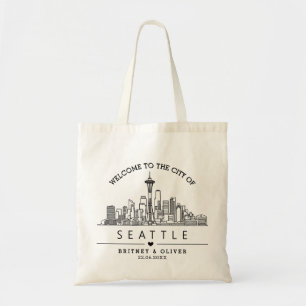Bolsa de Mão da Silhueta de Seattle – Presente Per