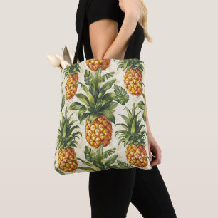 Bolsa de mão de abacaxi tropical