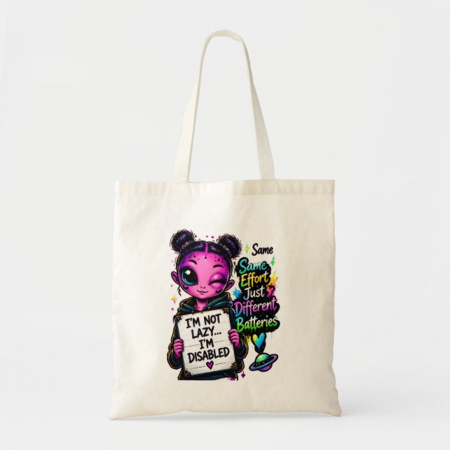 Bolsa de mão de alienígena deficiente e não pregui (Frente)