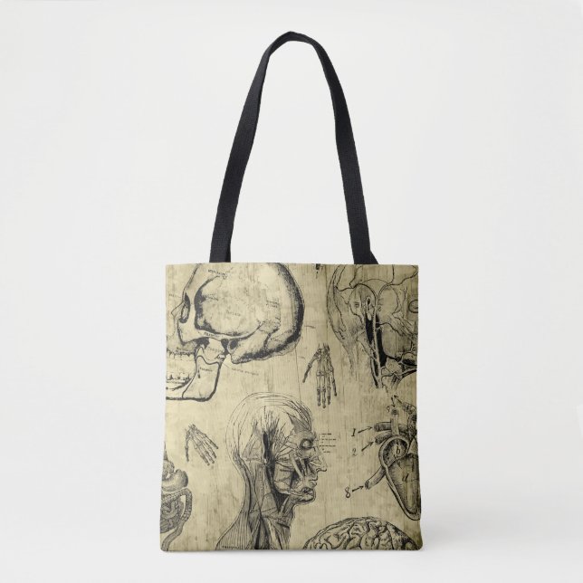 Bolsa de mão de Anatomia Vintage (Frente)