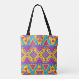 Bolsa de mão de arte popular Boho