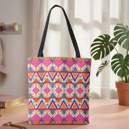 Bolsa de mão de arte popular Boho