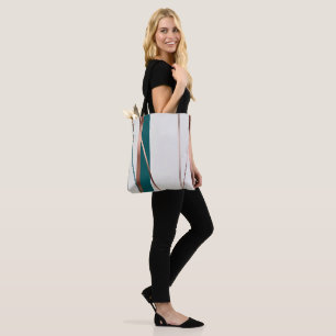 Bolsa de mão de cobre abstrato elegante com acento