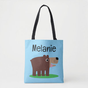 Bolsa de mão de desenho animado de ursinho fofo pa