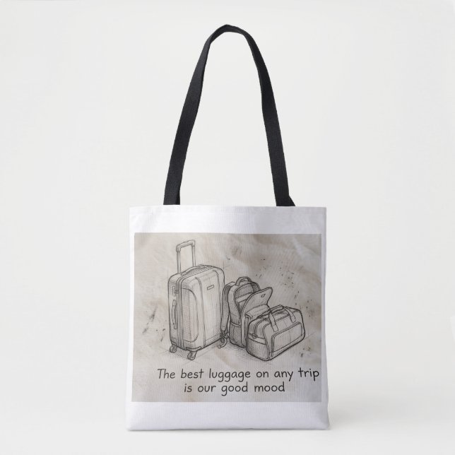 Bolsa de mão de design inspirador para compras  (Frente)