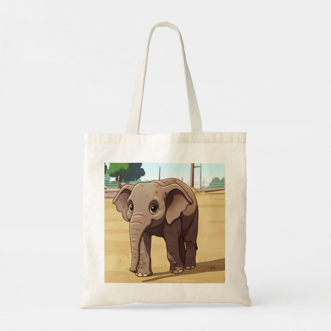 Bolsa de mão de elefante fofa (Verso)