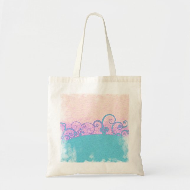 Bolsa de mão de fantasia grunge pastel (Frente)