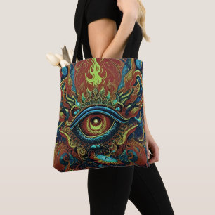 Bolsa de mão de fantasia olho que tudo vê místico