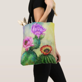 Bolsa de mão de Flores de Cacto de Cor Bonita
