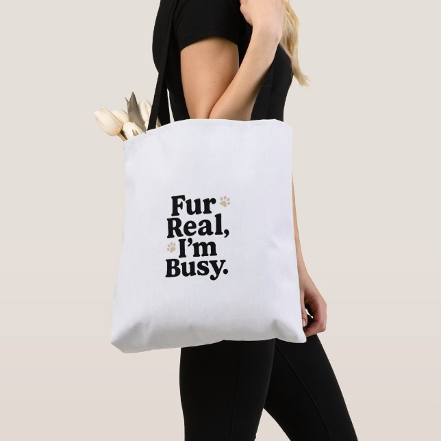 Bolsa de mão de gato engraçado – "Sério, estou ocu (Close Up)