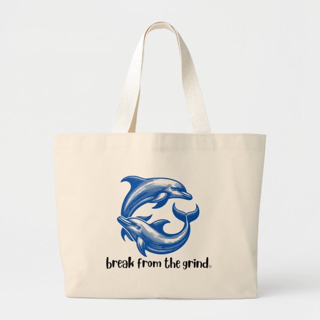 Bolsa de mão de golfinhos (Frente)