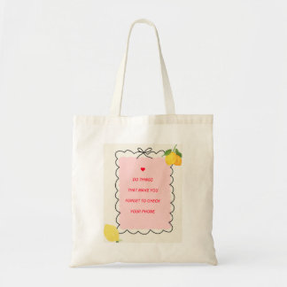 Bolsa de mão de limão “Esqueça o seu telefone” 🍋