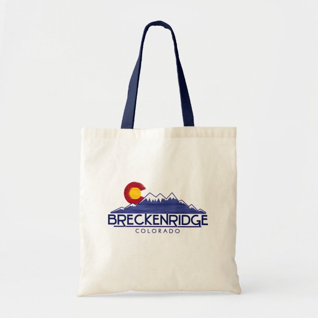 Bolsa de mão de madeira das montanhas Breckenridge (Frente)