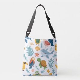 Bolsa de mão de palmeira tropical presente