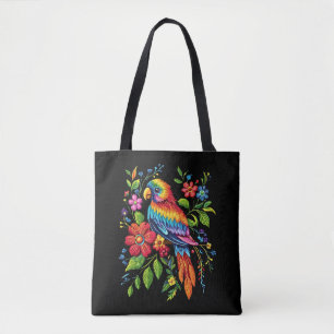 Bolsa de mão de papagaio vibrante