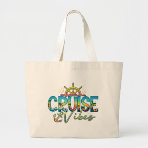 Bolsa de mão de praia náutica Cruise Vibes