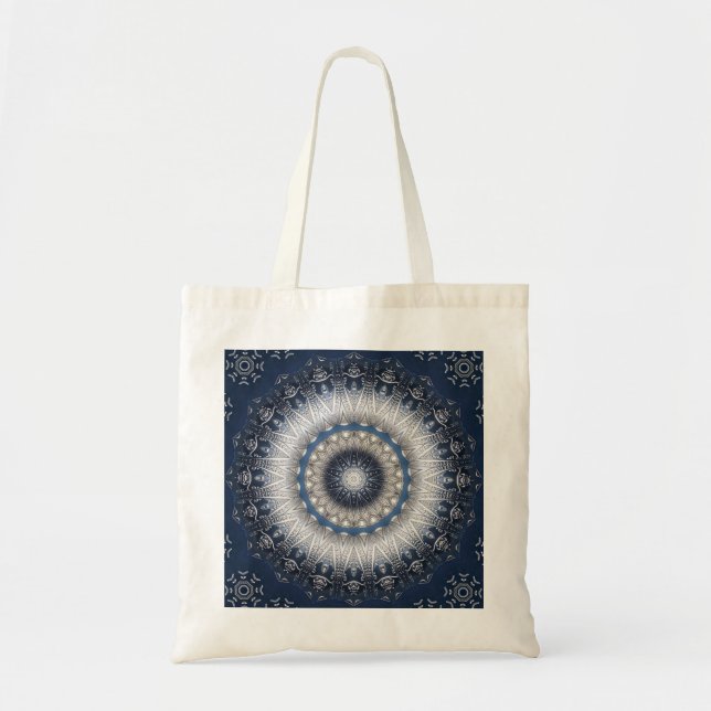 Bolsa de mão decorativa azul (Frente)