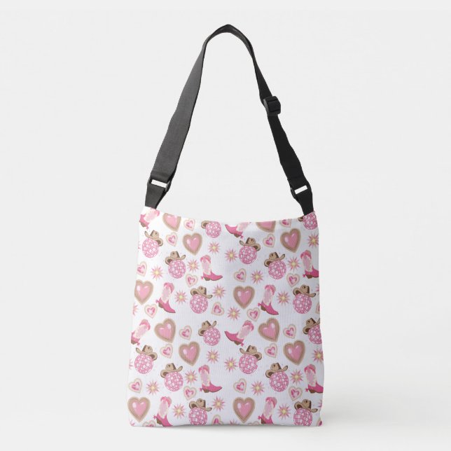 Bolsa de mão Disco Cowgirl Valentine (Frente)
