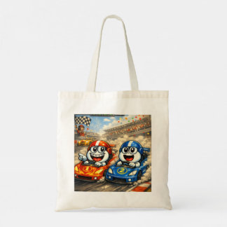 Bolsa de mão divertida Jeff & Jack com design colo