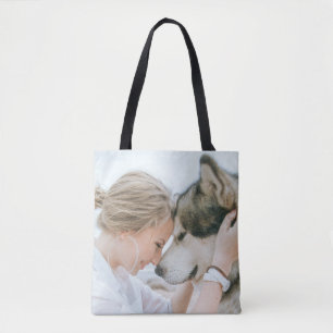 Bolsa de mão dupla face com foto personalizada