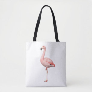 Bolsa de mão elegante de flamingo rosa tropical de