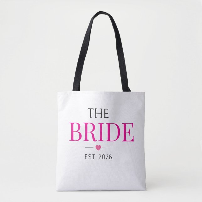 Bolsa de mão elegante personalizada para noiva com (Frente)