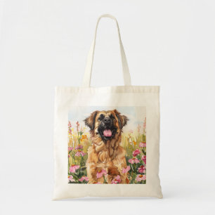 Bolsa de mão em aquarela Leonberger