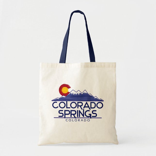 Bolsa de mão em madeira montanhas Colorado Springs (Frente)