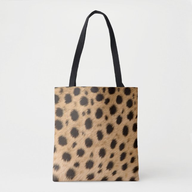Bolsa de mão estampada com onça-pintada (Frente)