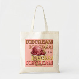 Bolsa de mão estética "Retro Groovy Ice Cream Soci