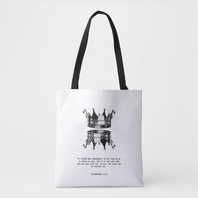 Bolsa de mão Fé Cristã Ousada (Frente)