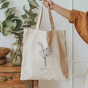 Bolsa de mão floral personalizada