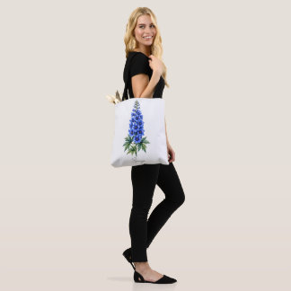 Bolsa de mão floral personalizada de Delphinium az