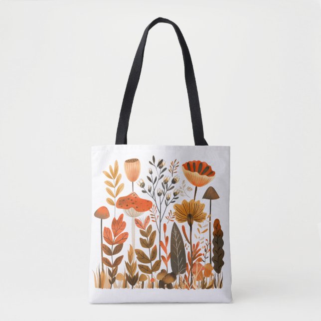Bolsa de mão Flores Nórdicas (Frente)