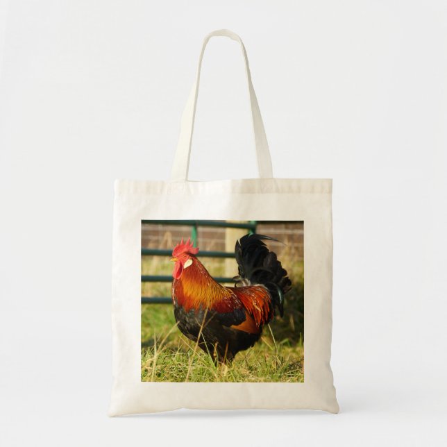 Bolsa de mão Galos da Vida na Fazenda (Frente)