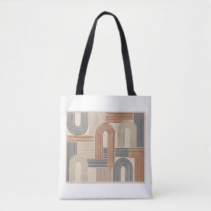 Bolsa de mão geométrica abstrata colorida