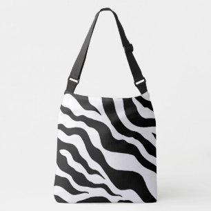 Bolsa de mão grande com estampa de zebra