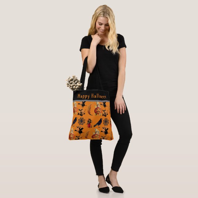Bolsa de mão grande com padrão de Halloween estilo (No(a) Modelo)