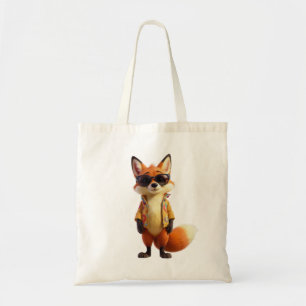 Bolsa de mão Groovy Retro 70s Óculos de Sol Raposa