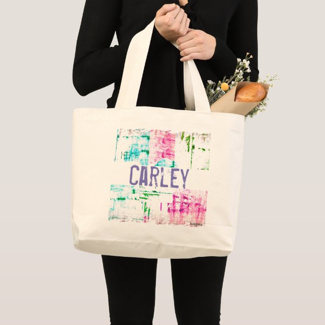Bolsa de mão HAMbyWG - Desgastada com Nome (Frente (produto))