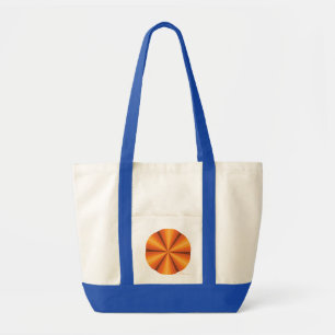Bolsa de mão laranja de ilusão ótica