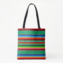 Bolsa de mão listrada Mexicana Zarape Serape
