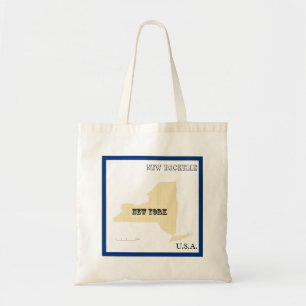 Bolsa de mão - Mapa do Estado de Nova York com Cid