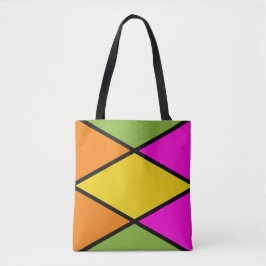 Bolsa de mão moderna com padrão Argyle