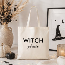 Bolsa de mão moderna de Halloween 'Bruxa, por favo